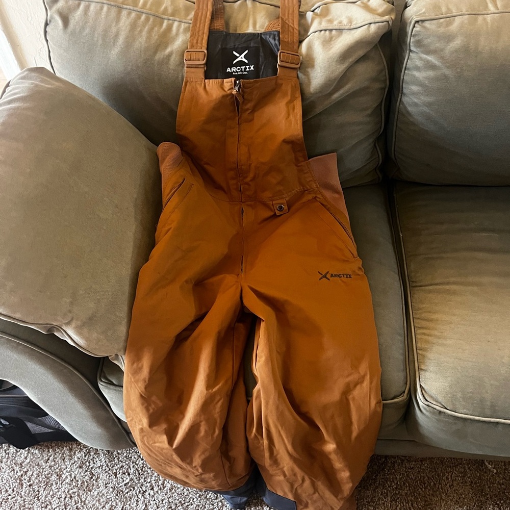 Arctix Brown Snow Bib Overalls